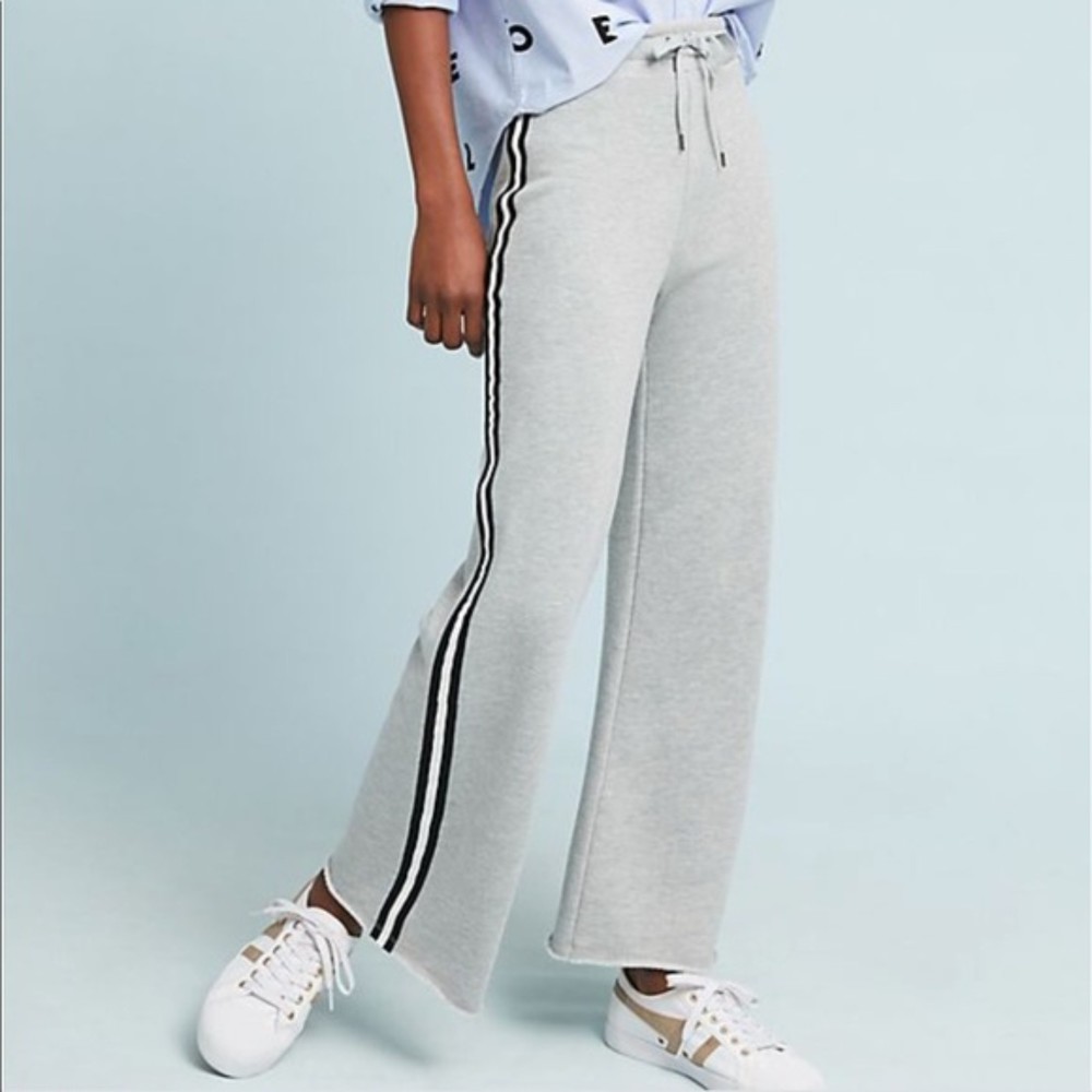 Anthropologie Saturday Sunday Wide Leg Terry Cloth Pants Size Medium.